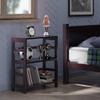 Yardlio Timeless Espresso Shelving Unit with Spacious Compartments for Storage Baskets view 2