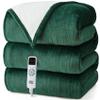 EHEYCIGA Electric Heated Blanket Throw - 9 Heating Levels, 10 Hours Auto Off, Soft Cozy Sherpa Washable With Fast Heating, 50 x 60 Inches view 1