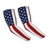 LVGOOKI Cute USA Flag Arm Sleeves Fashion Sun Protection Cooling Arm Sleeves Packable Outdoor Arm Sleeves for Women and Men view 1