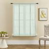 Liveinu Curtain Thermal Insulated Tie Up Window Shade Light Blocking Curtains for Kitchen Bathroom, Decoration Balloon Shade Corner Window Drape, Mint Green, 48" W x 56" L view 2