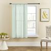 Liveinu Curtain Thermal Insulated Tie Up Window Shade Light Blocking Curtains for Kitchen Bathroom, Decoration Balloon Shade Corner Window Drape, Mint Green, 48" W x 56" L view 3