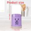 WOHPNLE Plastic Utensil Holder, Cute Chopstick Holder Storage with Dustproof Lid Chopstick Container for Cutlery, Chopstick, Spoons, Forks, Knives (purple) view 2