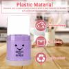WOHPNLE Plastic Utensil Holder, Cute Chopstick Holder Storage with Dustproof Lid Chopstick Container for Cutlery, Chopstick, Spoons, Forks, Knives (purple) view 3