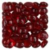 LiFschal 200G(0.45LB) Red Flat Glass Marbles, 60-70PCS(0.51"-0.71"), Vase Fillers, Craft Beads view 1