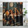 DESIHOM Funny Octopus Shower Curtain Set 72" x 72" with Hooks, Fun Anime Kraken Bathroom Decor, Cool Anime Octopus Bath Accessories Polyester Fabric view 1