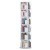 2/3/4/5/6 Tier Revolving Bookshelf Creative 360 Display Rotating Bookcase White Rotating Bookcase Media Display Rack Tower for Living Room Bedroom(Size:46 * 190cm) view 1
