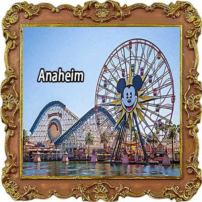 Anaheim California America Refrigerator Magnets Fridge Decoration Magnets Tourist Attraction Fridge Stickers Travel Souvenirs