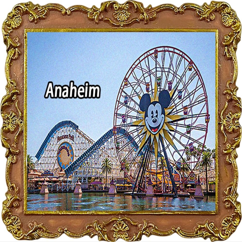 Anaheim California America Refrigerator Magnets Fridge Decoration Magnets Tourist Attraction Fridge Stickers Travel Souvenirs