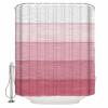 Pink Farmhouse Shower Curtain Set with Hook 36" x 72",Washable Cloth Polyester Fabric Shower+Curtain,Waterproof Bath Curtains for Bathroom,Showers,Bathtubs Decor Geometric Pastel Solid Wooden Grain view 1