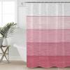 Pink Farmhouse Shower Curtain Set with Hook 36" x 72",Washable Cloth Polyester Fabric Shower+Curtain,Waterproof Bath Curtains for Bathroom,Showers,Bathtubs Decor Geometric Pastel Solid Wooden Grain view 4