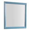 HomeStock Large Decorative Mirror - Teal Frame, Low Distortion Glass, Bedroom Vanity Mirror, Stylish Wall Mirror view 1