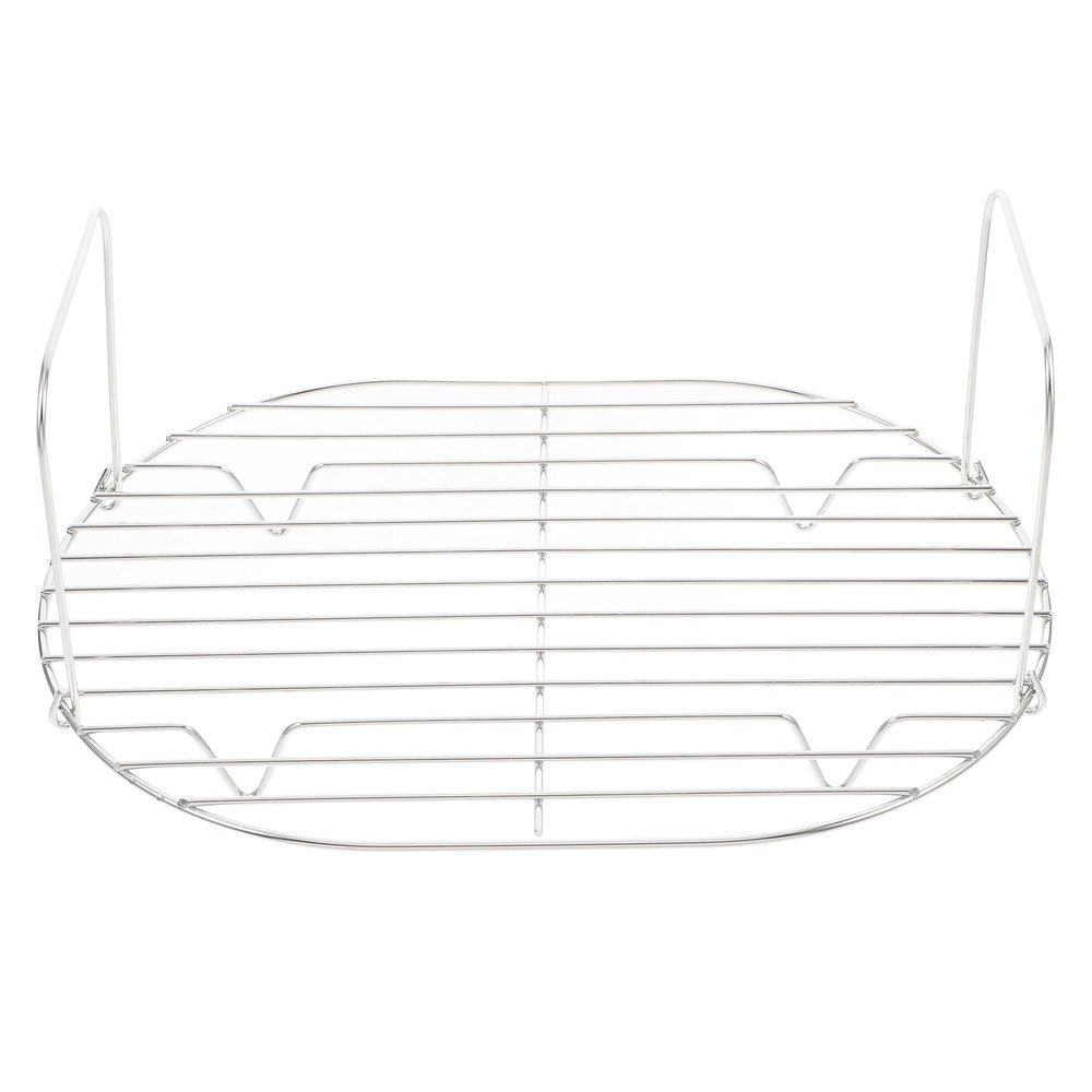 BESTOYARD Cooling Rack, 11 * 8 * 5 Inch Nonstick Baking Steamer with Double Handle Oven Safe Grid Wire Racks for Half Sheet Pan Cookie Grilling Drying Roasting Oval