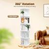 Macahimia 5 Tier Rotating Bookshelf,360Revolving Bookcase Organizer,Rotating Stackable Shelves for Bedrooms Living Rooms Office view 3