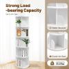 Macahimia 5 Tier Rotating Bookshelf,360Revolving Bookcase Organizer,Rotating Stackable Shelves for Bedrooms Living Rooms Office view 4