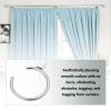 The Lord of the Tools 20Pcs Silver Metal Passing Curtain Pole Rings Curtain C Type Ring for Bay Window Curtain Poles Chrome with Fixed Eye Sliding Eyelet, HP869_M view 3