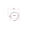 The Lord of the Tools 20Pcs Silver Metal Passing Curtain Pole Rings Curtain C Type Ring for Bay Window Curtain Poles Chrome with Fixed Eye Sliding Eyelet, HP869_M view 4