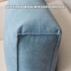 Reading Pillows for Couch,Back Pillow for Sitting in Bed,Support Reading Backrest Wedge Pillow,Decorative Throw Pillows with Removable Velvet Cover for Office Chair Sofa(70x45x12cm(28x18x5inch), B) view 4
