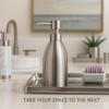 Emarful 304 Stainless Steel Soap Dispenser 16oz Rust-Proof Liquid Soap Pump Bottle for Kitchen or Bathroom Countertop Hand Dish Lotion Leak-proof (Brushed Nickel) view 2