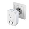 Mscien European Travel Plug Adapter USB C, International Power Adapter with 3 USB Ports for Most European Countries, Travel Essentials for Europe in Italy Spain,France etc. view 1