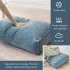 Reading Pillows for Couch,Back Pillow for Sitting in Bed,Support Reading Backrest Wedge Pillow,Decorative Throw Pillows with Removable Velvet Cover for Office Chair Sofa(70x45x12cm(28x18x5inch), H) view 2