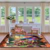 Jiospet Mushroom Area Rug - Mushroom Rug for Girls Room Mushrooms Themed Carpet Sofa Floor Mat Cute Indoor Decor Mats for Playroom, 3x5 Feet view 2