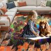 Jiospet Mushroom Area Rug - Mushroom Rug for Girls Room Mushrooms Themed Carpet Sofa Floor Mat Cute Indoor Decor Mats for Playroom, 3x5 Feet view 3