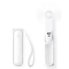 JISULIFE 3 IN 1 Hand Fan with Power Bank, Flashlight & 2024 Powerful Handheld Fan Life4 with LED Display view 2