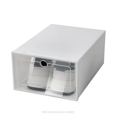 NAIXING 20Pack Large Stackable Shoe Storage Boxes, Ventilated Thickened Design with QuickConnect & NonSlip Features, SpaceSaving Home Organizer for Families