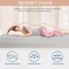 MKDLUFEI 5 Inch Twin Mattress, Memory Foam Mattress with Cover, Cool Sleep & Pressure Relief, White view 3