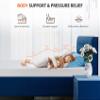 MKDLUFEI 6 Inch Twin Mattress, Gel Memory Foam Mattress with Cover for Cool Sleep & Pressure Relief, White view 4