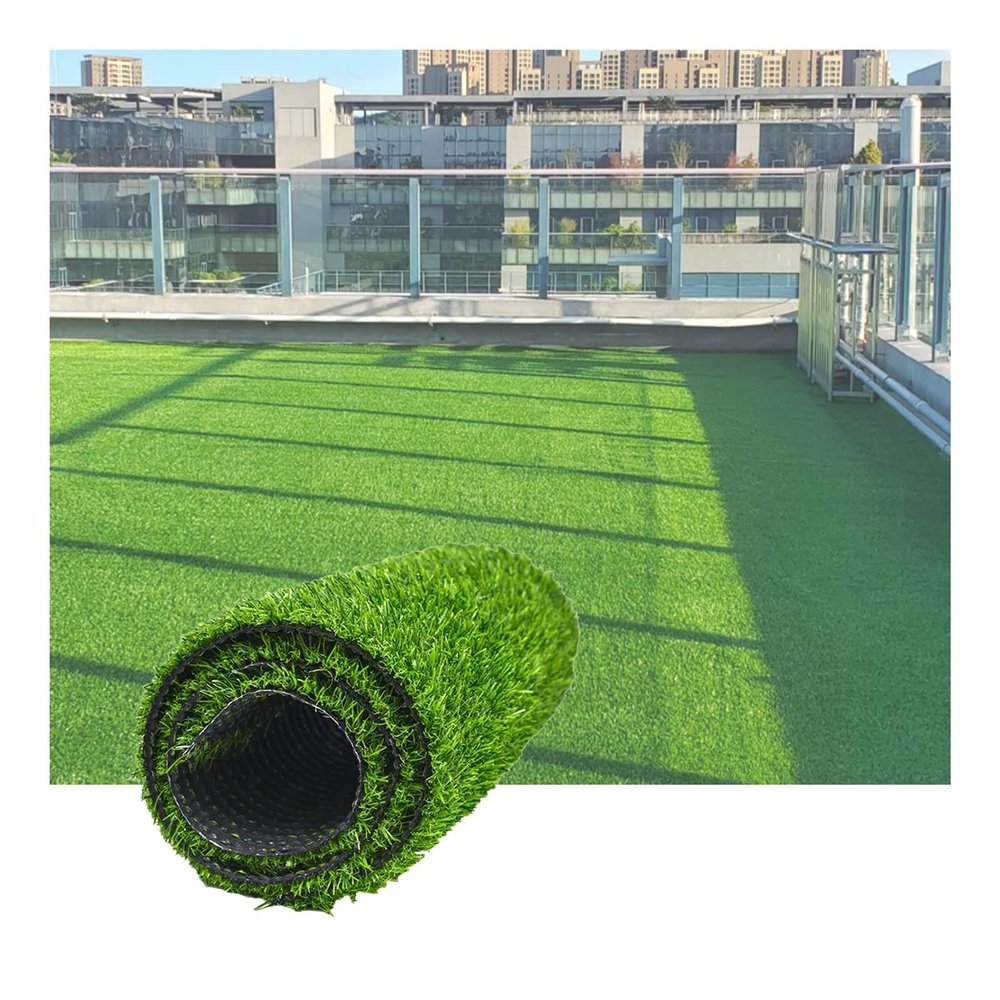 Interlocking Grass Tile Lawn Rug Square Artificial Grass Turf Pet Potty Pads Synthetic Grass Carpet Golf Mat Indoor Flooring Decor