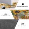 Bath Rugs Bathroom Rug,Summer Retro Sunflower Buffalo Plaid Absorbent Diatomaceous Earth Bath Mat Quick Drying Non Slip Washable Shower Mat,Floral Retro Linen Doormat for Bathtub Kitchen Living Room view 2