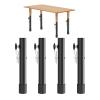 Gavigain 4pcs Folding Table Risers,Table Leg Extenders Heavy Duty Steel Adjust Heights Table Leg Extenders for Folding Tables Straight Bent Leg, Gavigainhm4sqbpgu3 view 1