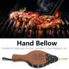 KJAOYU Ergonomic Wooden Fireplace Bellows - Durably Outdoor BBQ & Fire Tool with Comfortable Grip view 2