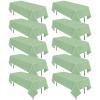 10 Pack Sage Green Tablecloths for 6ft Rectangle Tables 60 x 102 Inch - Polyester Table Cover Stain and Wrinkle Resistant Washable Fabric Table Clothes for Wedding Party Banquet Reception Restaurant view 1