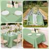 10 Pack Sage Green Tablecloths for 6ft Rectangle Tables 60 x 102 Inch - Polyester Table Cover Stain and Wrinkle Resistant Washable Fabric Table Clothes for Wedding Party Banquet Reception Restaurant view 4