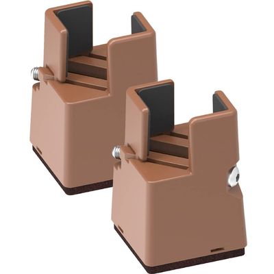 HOLIDYOYO Bed Frame Risers 2pcs Desk Leg Risers 5cm High Bed Blocks 250kg Load Capacity