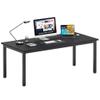 DlandHome Computer Desk, Large Executive Office Desk Study Writing Workstation for Home Office,70.8 x 31.5 inch,Black view 1
