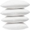 Covers & All Throw Pillow Inserts Only Pack of 4, Durable Soft Square 24 x 24 Inches 65 GSM Non-Woven Fabric with 15D Silicon Fiber Filling, Universal uses for Home Decor Office Indoor Outdoor view 2