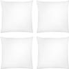 Covers & All Throw Pillow Inserts Only Pack of 4, Durable Soft Square 24 x 24 Inches 65 GSM Non-Woven Fabric with 15D Silicon Fiber Filling, Universal uses for Home Decor Office Indoor Outdoor view 3