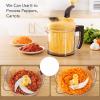 Onion Chopper Food Chopper, 3 Gear Hand Crank Food Processor Portable Veggie Chopper Garlic Grinder Masher Stainless Steel Food Chopper for Vegetables Meat view 2
