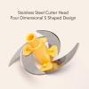 Onion Chopper Food Chopper, 3 Gear Hand Crank Food Processor Portable Veggie Chopper Garlic Grinder Masher Stainless Steel Food Chopper for Vegetables Meat view 4