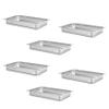 Adcraft Perforated Steam Table/Hotel Pan, Full Size, 2-1/2" Deep, Pack of 6, in Stainless Steel (PP-200F2) view 1