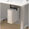 CPU Holder Stand CPU Holder Under Desk Mount - Universal PC Case Holder Adjustable Wall PC Mount with 360 Swivel, Suspended PC Tower Holder Mainframe Hanger Computer Tower Stand(Color:Knob Black) view 2