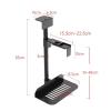 CPU Holder Stand CPU Holder Under Desk Mount - Universal PC Case Holder Adjustable Wall PC Mount with 360 Swivel, Suspended PC Tower Holder Mainframe Hanger Computer Tower Stand(Color:Knob Black) view 3
