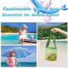 OEIPSMK Mesh Shell Storage Bag, Three-Dimensional Circular Sand Digging Bucketmesh Beach Toy BagSmall Beach BagsToy OrganizerSeashell Bags (Red), Purple view 3