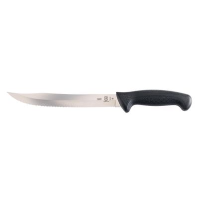 Mercer Culinary Millennia Black Handle Scalloped Utility Slicer, 9-Inch