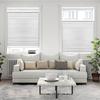 DEZ FURNISHINGS Cordless 1.5" Blackout Top Down Bottom Up Cellular Shade, 61.5" W x 36" H, White view 4