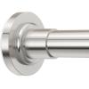SUNALLY Shower Curtain Rod Adjustable 32-75 Inch, Spring Tension Shower Curtain Rods Stainless Steel Telescoping Curtain Rod for Bathroom or Windows, No Drilling, No Slip, No Rust, Nickel view 1