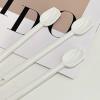 ZHFytsh-0668 Spoons Set of 2 White Ceramic Stirring Spoon, Tablespoon, Spoon, for Coffee, Milk Powder, Seed, Spices, Ice Cream, Yogurt, Stirring, Mixing, Sugar Dessert Spoon, ZHONGXIAOFEI2023 view 4
